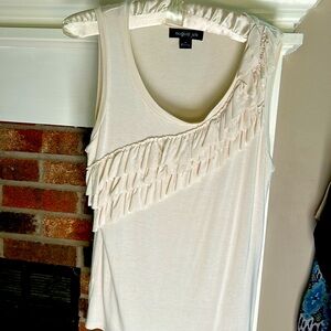 August silk short sleeve top